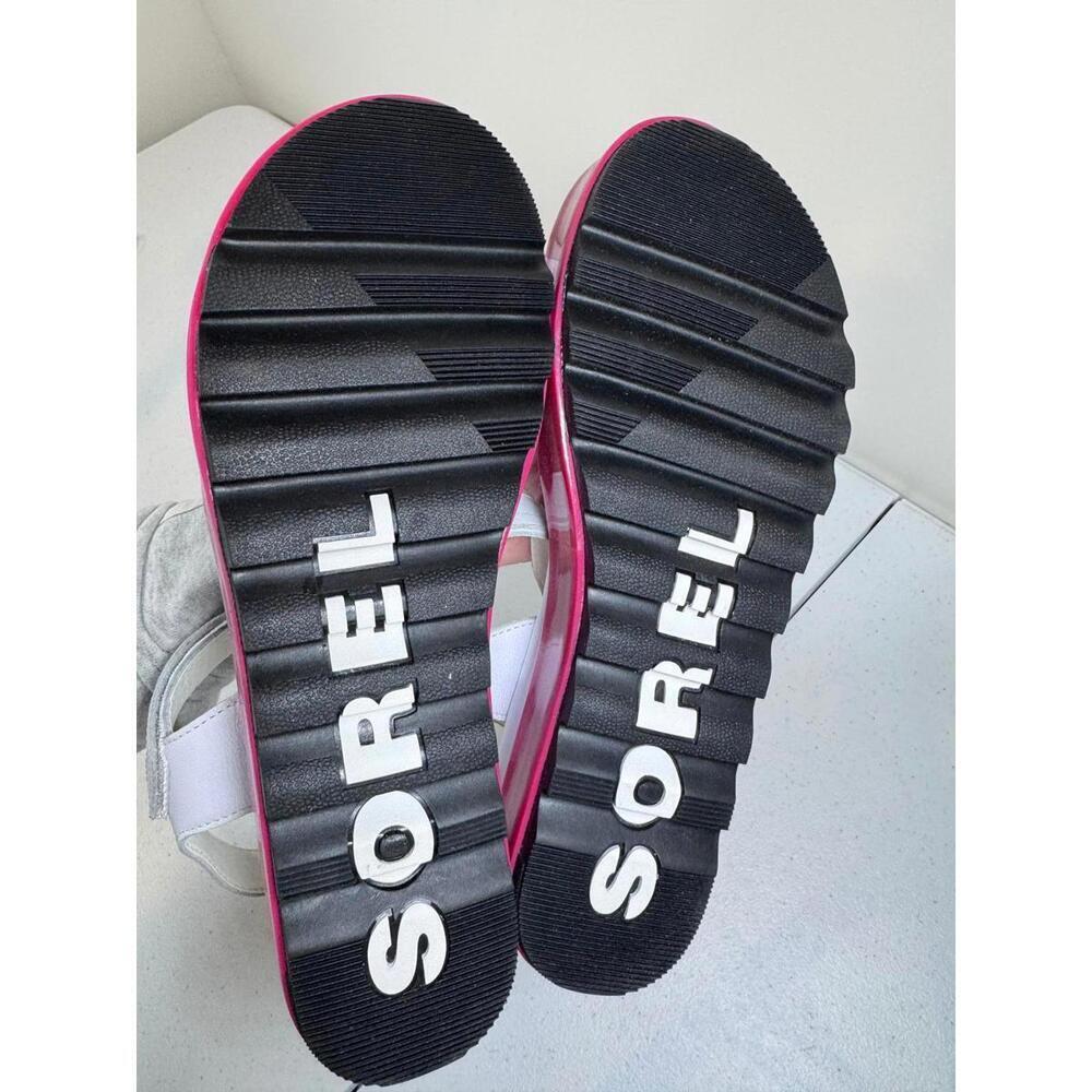 Stylish Sorel Women's Platform Sandals - White & Pink - Picture 4 of 5